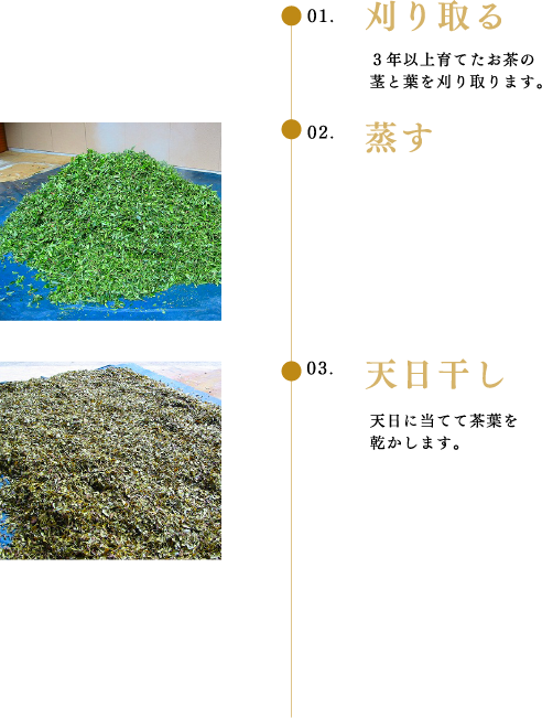 三年番茶ができるまで