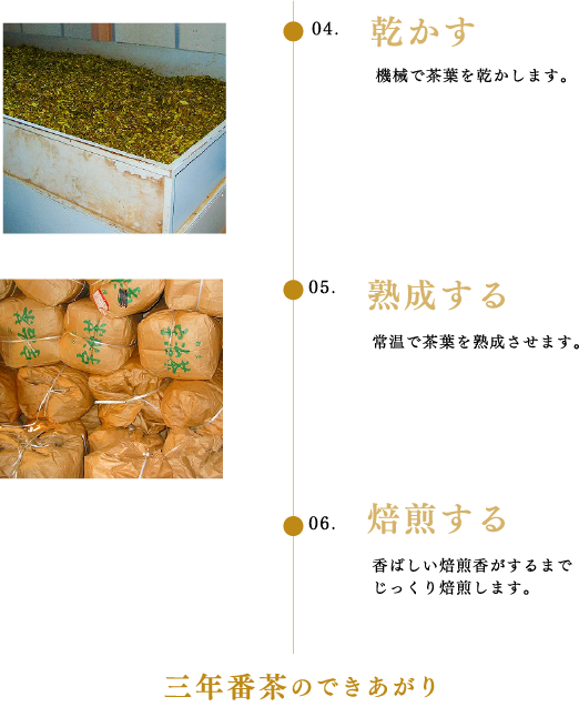 三年番茶ができるまで